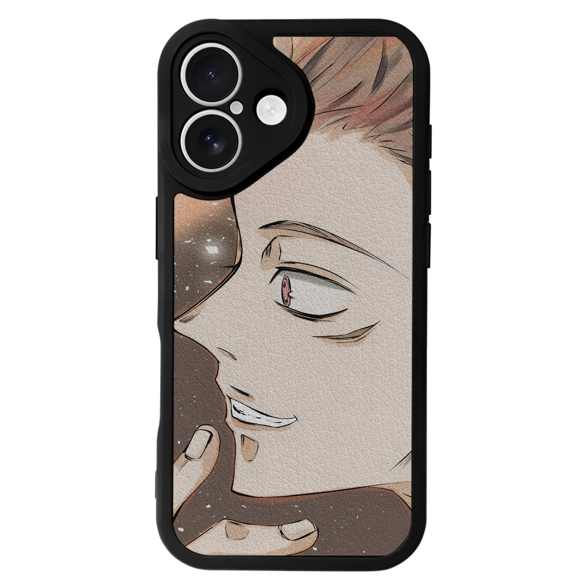 （画像用） 呪術廻戦 Jujutsu Kaisen 【iPhone 16シリーズ対応】シリコンスマホケース（レザー調） 材質：シリコン